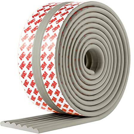 Baby Proofing Edge Corner Protector, Dovesail 16.4 ft Edge Guards Padding with 3M Adhesive, Extra-Wide Soft Rubber Foam Padding, Furniture,Sharp Edge Safety Corner Edge Bumper Guard-Gray