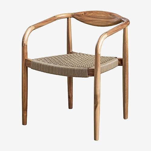 SKLUM Gartenstuhl aus Akazienholz Mallory Braun Weizen