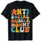 Anti Social Muscle Mommy Club Groovy Pump Cover Funny T-Shirt