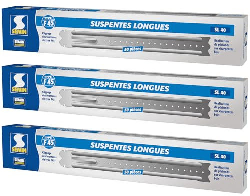 Suspentes Longues 400 mm F45 Semin, Boite de 50 (lot de 3)