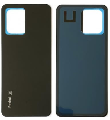 Tapa trasera de batería para Xiaomi Redmi Note 12 Pro 5G, color negro