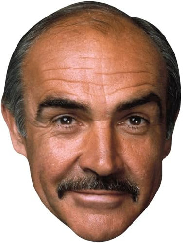 Sean Connery (Moustache) Maske aus Karton