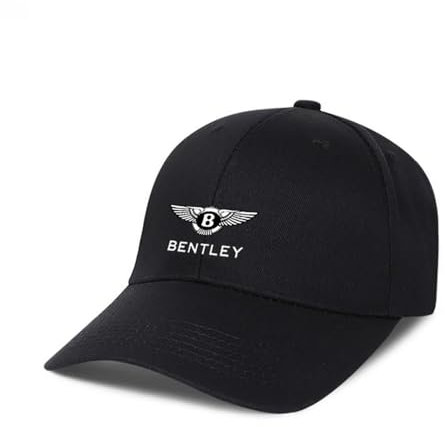 Auto-Baseballkappe,für Bentley Bentayga EWB Bentayga Brooklands Arnage R T I Azure Car Männer Frauen Verstellbare Baseball Cap Mütze Casual Sport Cap Outdoor Sonnenmütze,Black