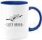 quotedazur - Mug Cadeau Maman - Super Maman - Tasse Cadeau Fête Des Mères - Bleu/Céramique