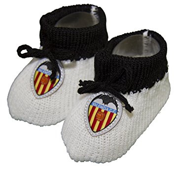 Valencia CF Unisex Baby Schuhe Oxford-Stiefel, weiß, 0 Monate