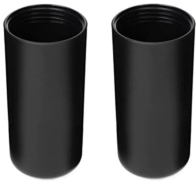 Generic Tapa de batería de micrófono SLX2 de repuesto para transmisor de mano Shure SLX2/SM58, negro, paquete de 2