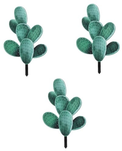 BESPORTBLE 3 Pièces Carte de Cactus Petit Faux Cactus Ornement de Jardin inséré décoration extérieure Jardin décoration Jardin décoration de Jardin décoration de Cactus Acrylique