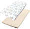 TupTam Baby Spannbettlaken Kinder Spannbetttuch für Babybett Kinderbett 2er Pack, Farbe: Safari Schaukel Grün, Größe: 90 x 200 cm