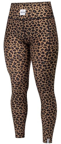 Eivy Damen Pocket Tights Leggings, Leopard, M EU