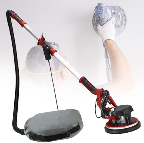 Dustless Wall Sander Electric Drywall Sander with Vacuum - Extendable Hose Ceiling Sander for Drywall, Ceiling, Wall, Floor