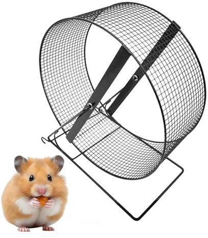 Leises Metall Laufrad Mit Ständer Mäuse Hamster Mäuserad Hamsterrad Laufradspielzeug Lustiges Hamsterspielzeug Hamster Laufrad Laufspielzeug Für Hamster, Mäuse, Rennmäuse