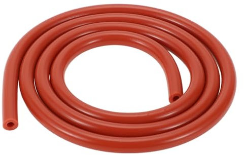 Hihaha Tuyau De Silicone Pour Aspiration Automobile Haute Température 1 Mètre 4Mm Diamètre Intérieur 2Mm Épaisseur 1 Pièce Rouge
