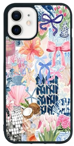 qizjio Collage Aesthetic Phone Case Shockproof Protective Art Coquette Summer Phone Case for iPhone 12 Mini