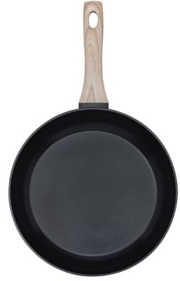 Pyrex - Cook&Care Recycled Aluminium Frying pan - Suitable for All Heat Sources - PFAS-Free Non-Stick Coating - Scratch Resistant - Dishwasher Safe - Wood Effect Handle (Ø30 cm)