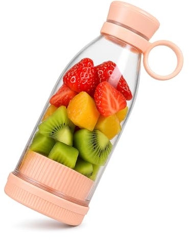 NutriCup - Licuadora Portátil USB 6 Hojas - Mini Batidora Portatil Recargable para Smoothies, Zumo, Fruta y Leche – Mezclador de frutas y Exprimidor Electrico para Viaje, Oficina, Gimnasio y Hogar