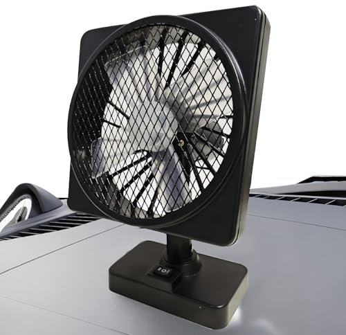 Ventilateur de voiture 12 V, refroidisseur à brancher, circulation d'air pour véhicule, rotation à 360°, construction compacte, mode vitesse, forte brise, fonctionnement silencieux, parfait pour SUV