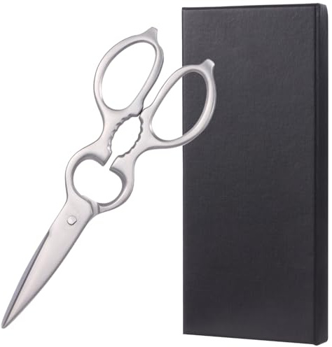 YOFAPA Edelstahl Küchenschere mit abnehmbarem Design, multifunktionale Haushaltsschere mit Flaschenöffner und ergonomischem Griff, 20,5 cm schwere Küchenschere für Fleisch, Geflügel und Kräuter