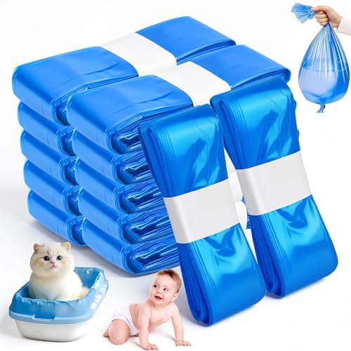 Kuvarix 12 Pièces Recharge Poubelle a Couche, Sac Poubelle Couche 4.5M Étendu Épaissi, Sacs de Recharge pour Couches Compatible avec La plupart Poubelle Litiere Chat & Couche (Bleu)