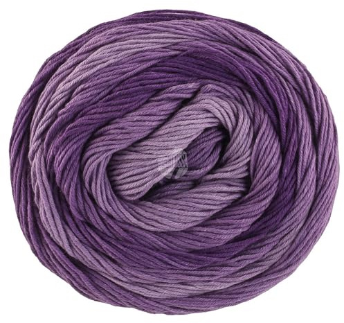 LANA GROSSA Gomitolo Tono | Wolle in dezenten Ton- in-Ton Farbverlauf in fruchtigen Farben | Handstrickgarn aus 100% Baumwolle (Bio) |100g Wolle zum Stricken & Häkeln | 360m Garn FB 1043