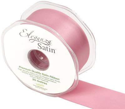 Eleganza Premium Quality Ribbon, Satin, Classic Pink, 11 x 11 x 4 cm