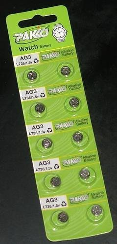100 x AG3 384 Alkaline Coin Cell Button 1.5v Battery