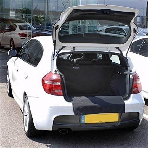 To Fit BMW 1 Series E81/E87 Boot Liner 2004-2011 | Tailored Car Boot Protector, Dog Boot Mat With Rear Bumper Cover, All Weather, 3 & 5 Door Hatchback, Black
