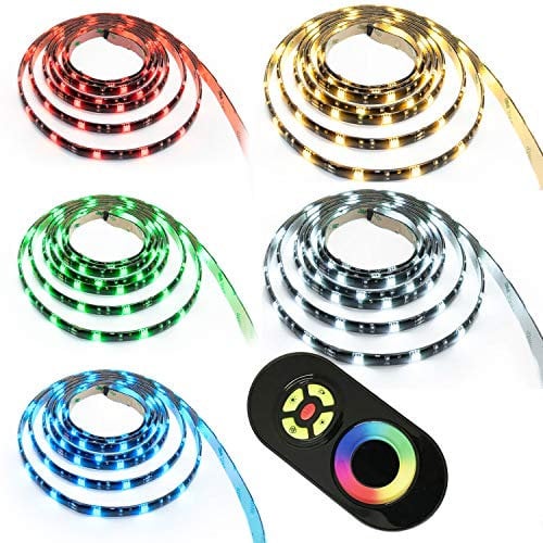 LED RGB Strip Streifen Set - 30 LEDs pro Meter mit Touch Fernbedienung Schwarz 10 Meter