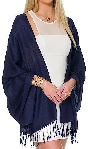 Pashmina-Schals und Wickeltücher für Abendkleider, groß, weich, Pashminas, Hochzeitsschal, Einheitsgröße