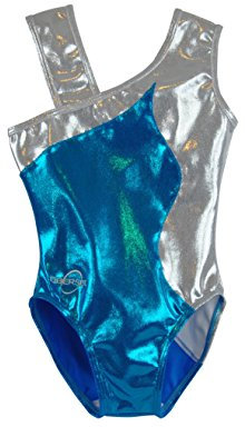 Obersee Mädchen O3gl026cm Turnanzug, Angie Türkis, cm Child (6-8 Years)
