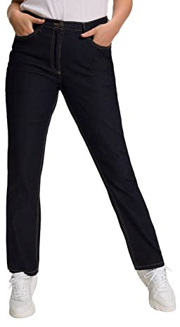 Ulla Popken Femme Jeans Regular Fit Stretch, K Pantalon, Bleu (Dark Denim 93), 40W / 30L EU
