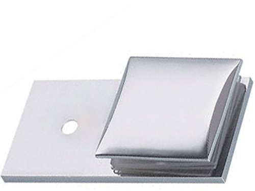 Straight Copper Wall to Glass Clamp Bracket for Shower Panel or Balustrade | 6mm