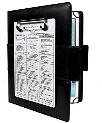 MYGOFLIGHT Custodia universale in pelle extra large C EFB Pilot Kneeboard e Appunti – Adatto per Apple iPad 12,9, iPad Pro 12,9, Samsung Galaxy 12 e tutti gli altri tablet da 12-13