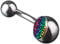 viva-adorno 1 Stück Bauchnabel Piercing Banane 316L Chirurgenstahl 20 Verschiedene Motive Z380, S11 Leopard Rainbow