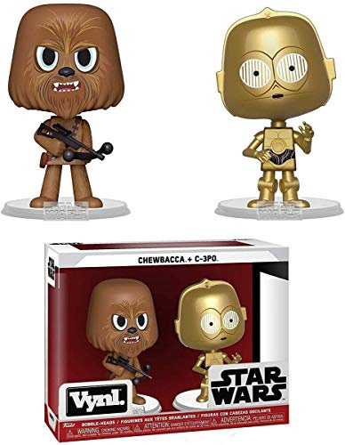 Funko FK31618 VYNL 4 2-Pack: Star Wars: Chewbacca & C-3PO Zubehör, Multi, One-Size