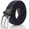 Fairwin Cintura Uomo, Cintura Elastica Intrecciata per Uomo, Confortevole in Tessuto Elastico Stretch (Blu, XL: 125cm (vita 100-110cm/41-44))