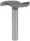 sourcing map 1/4 Shank T Slot Router Bit 1/8 Cutting Depth, 2 Flutes High Speed Steel T Track Router Cutter (Gray)