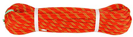 Operación Multifuncional A Gran Altitud Cuerda Cuesta Abajo Cuerda Estática De Tracción Eléctrica De 9/10 Mm Suave Resistente Al Desgaste Y Fuerte (Naranja)(Size:9mm x 10M)
