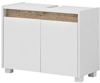 Schildmeyer Cosmo 148463 Mueble para Lavabo, 80 x 54,5 x 33 cm (Ancho x Alto x Profundidad), Blanco