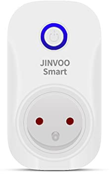 Smart Prise Connectée WiFi, Prise Intelligente compatible avec Alexa et Google Home, 16A, Contrôler la cafetière, la lampe, le radiateur à distance, aucun hub requis