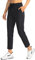 Soothfeel Damen-Golfhose mit 4 Taschen, 7/8 Stretch, hohe Taille, Sweathose, Reisen, athletische Arbeitshose für Damen, Schwarz, M