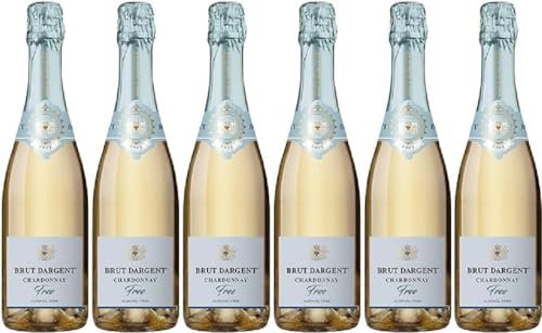 Brut Dargent Free Chardonnay - Vin Blanc Pétillant Sans Alcool - Blanc - Origine : France (6 X 0.75 L)