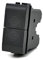 Vetrineinrete® Doppio pulsante compatibile con living light international air tasto interruttore saliscendi 1p 10a 220v (Nero)