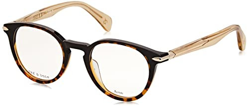rag & bone RNB8003 Glasses, Black Shaded Havana, 48 Unisex Adult, Black Shaded Havana