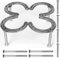 Nbguigdstr Dutch Oven Stand Made of Steel Horseshoes-Camp Dutch Oven Tripod-Cast Iron Dutch Oven Tool-Dutch Oven Holder-Outdoor Cooking Rack(10.2X 10.2)