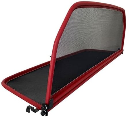 PureWind Windschott kompatibel mit Mercedes SL R107 W107 Baujahr 1971-1989 (Rot) – Windschott Universal mit Anbaumaterial ohne Tasche