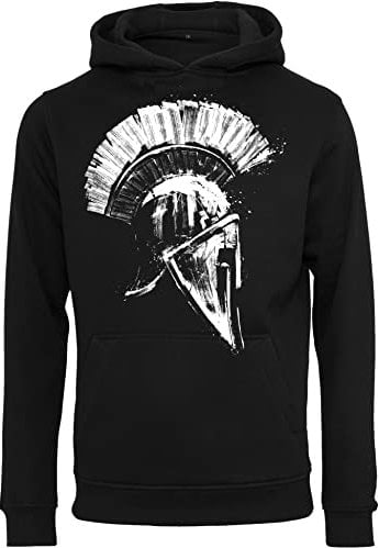 Baddery Gym Pullover Herren - Spartaner - Hoodie Fitness Kleidung (4XL)