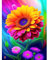 MOGTAA Blumen Diamond Painting Erwachsene, 5D Sonnenblume Diamond Painting Kinder, Volle Bilder Diamant Malerei Kits, DIY Arts Craft Diamant Painting Kits als Geschenk und Home Dekor 30x40cm