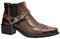 ORANDESIGNE Uomo Stivali Western Stivali da Cowboy Vintage Quadrato Testa Stivali da Lavoro Stivali da Moto I Caffè 48