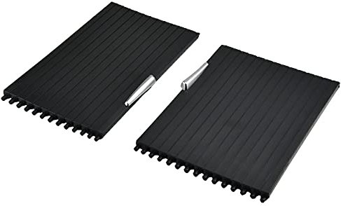 QKLsudua Funda para portavasos de Consola Central de Coche, persianas enrollables, Caja de Almacenamiento, Cubierta Deslizante con Cremallera, Compatible con B-MW X5 E70 X6 E71 E72 2007-2014-A+B