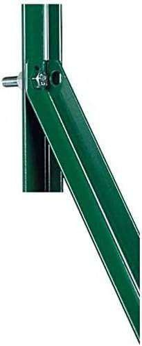 MED | 10 PZ Saetta per Pali Recinzione Metallica | Saette a L 25x25x3mm in Ferro Plastificato Verde - x Paletti Recinzioni (H 150 CM), soluzione resistente e duratura per Rinforzi Angolari e Terminali